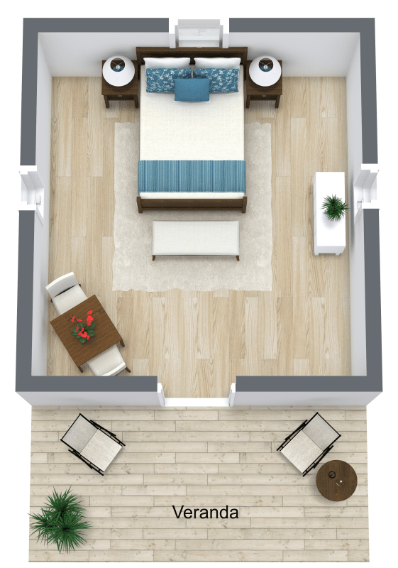 Small Glamping Tent Floor plan