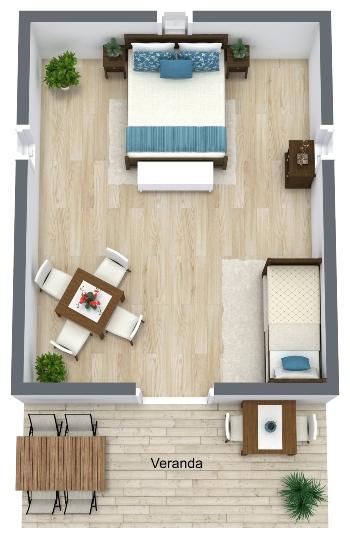 Medium Glamping Tent Floor plan