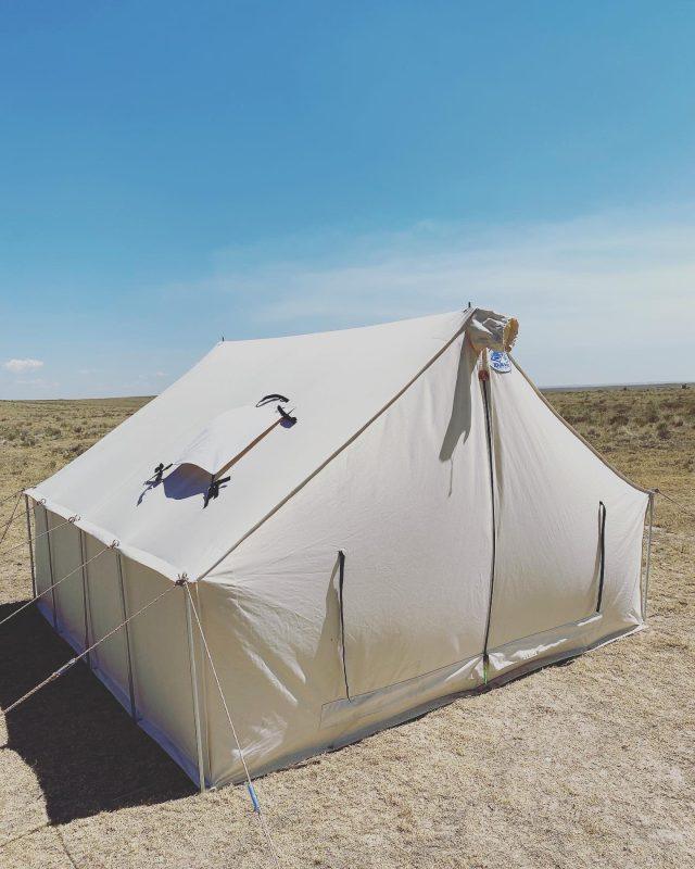 Tent in desert