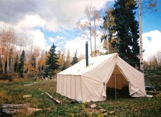 Canvas-Tent-With-Stove-6 Canvas Hunting Tent