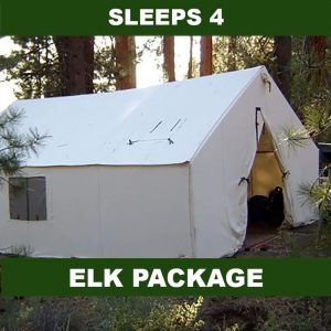 Canvas Tent with Stove (14' X 15')