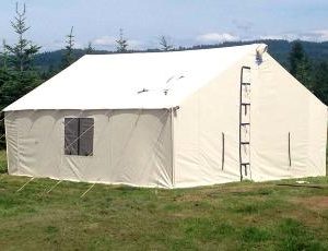 Canvas Wall Tent (14' X 15') Sleeps 3-4