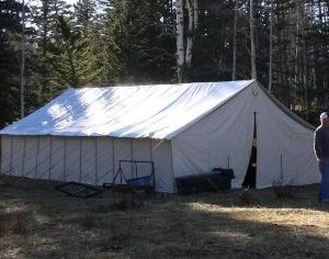 Canvas Wall Tent (16' X 25') Sleeps 8