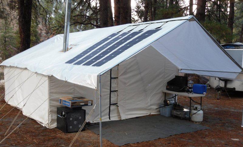 Solar Power for Canvas Wall Tents