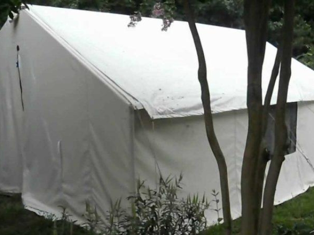 Wall Tent with Air Conditioning