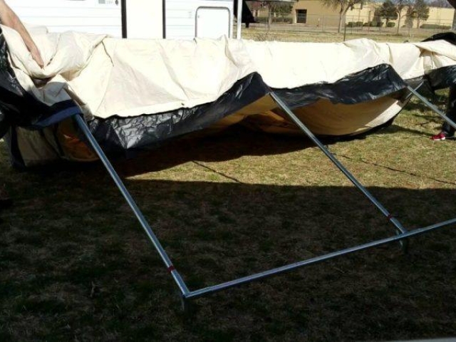 1st time to set up the Davis Tent